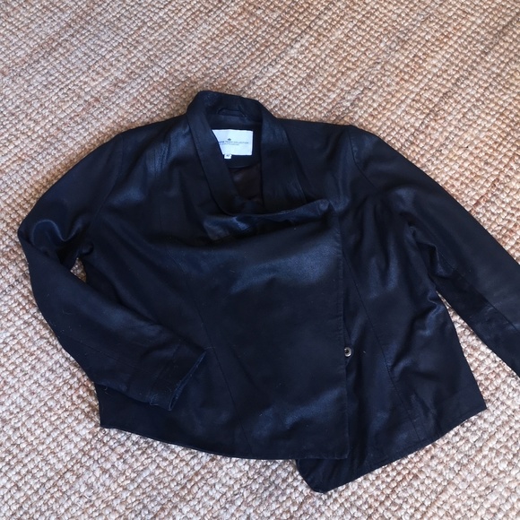 Designers Remix Collection by Charlotte  Eskildsen dressy leather jacket - Picture 11 of 14